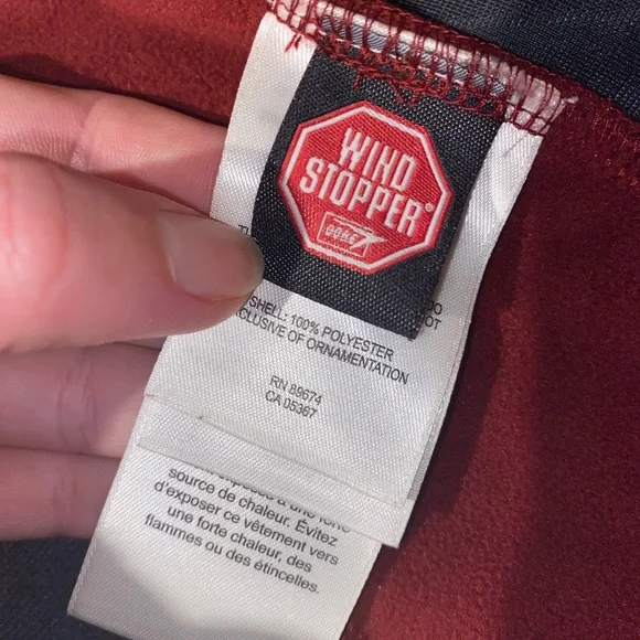 Mountain Hardware Wind Stopper M Red Monkey Fleece Full Zip Polartec Out… - Picture 8 of 14